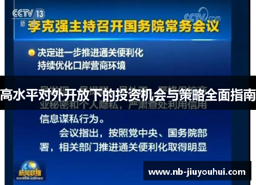 高水平对外开放下的投资机会与策略全面指南 高水平对外开放下的投资机会与策略全面指南
